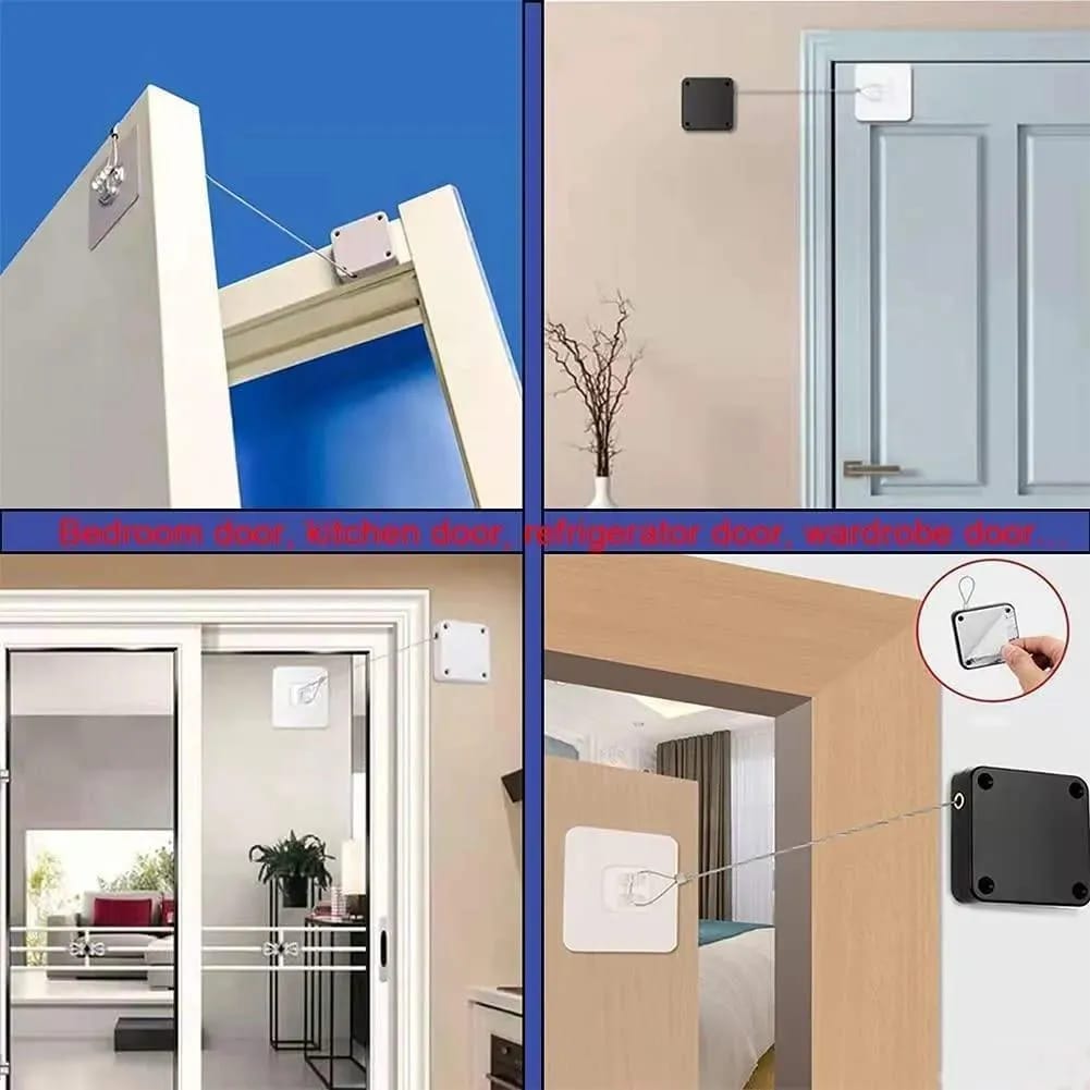 Automatic Door Closer ABS Plastic Home Essentials