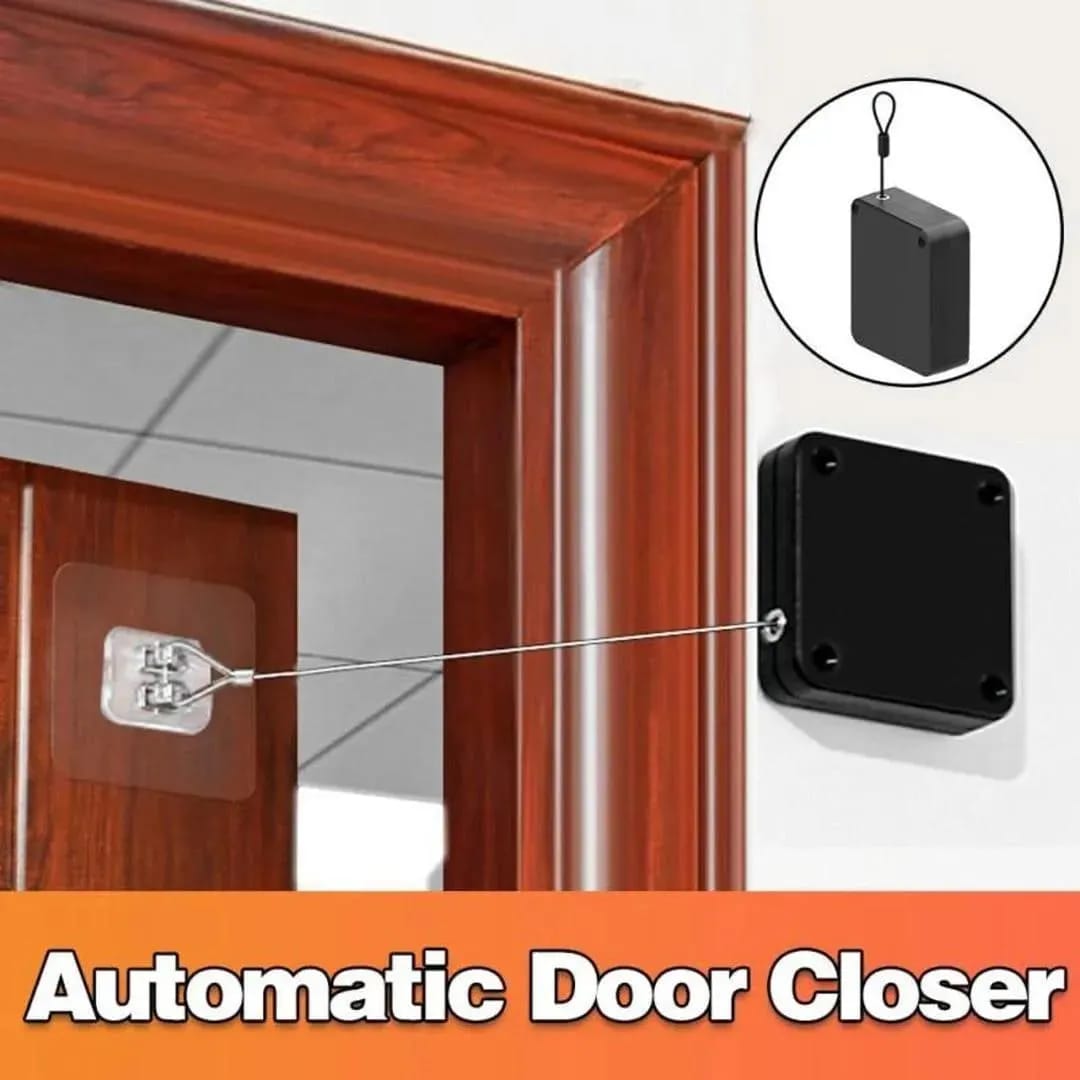 Automatic Door Closer ABS Plastic Home Essentials
